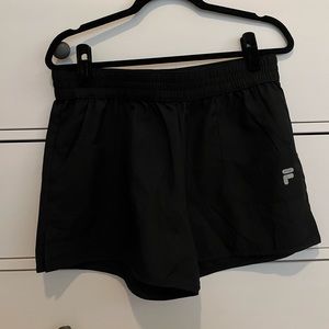 Fila sport size medium black running shorts